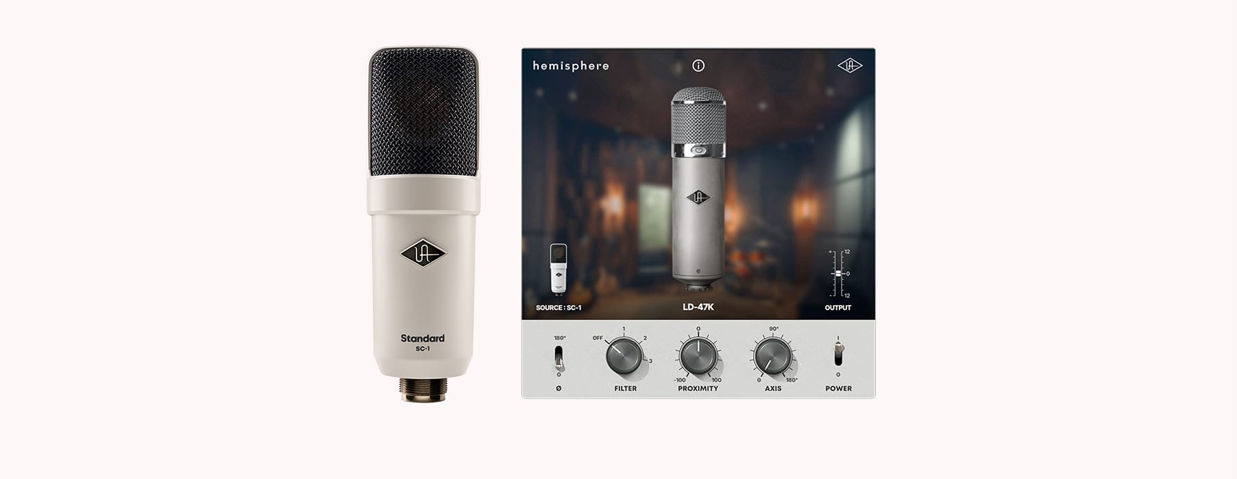 Universal Audio | SC-1 Standard Condenser Microphone Includes Hemisphere mic modeling plug-in.