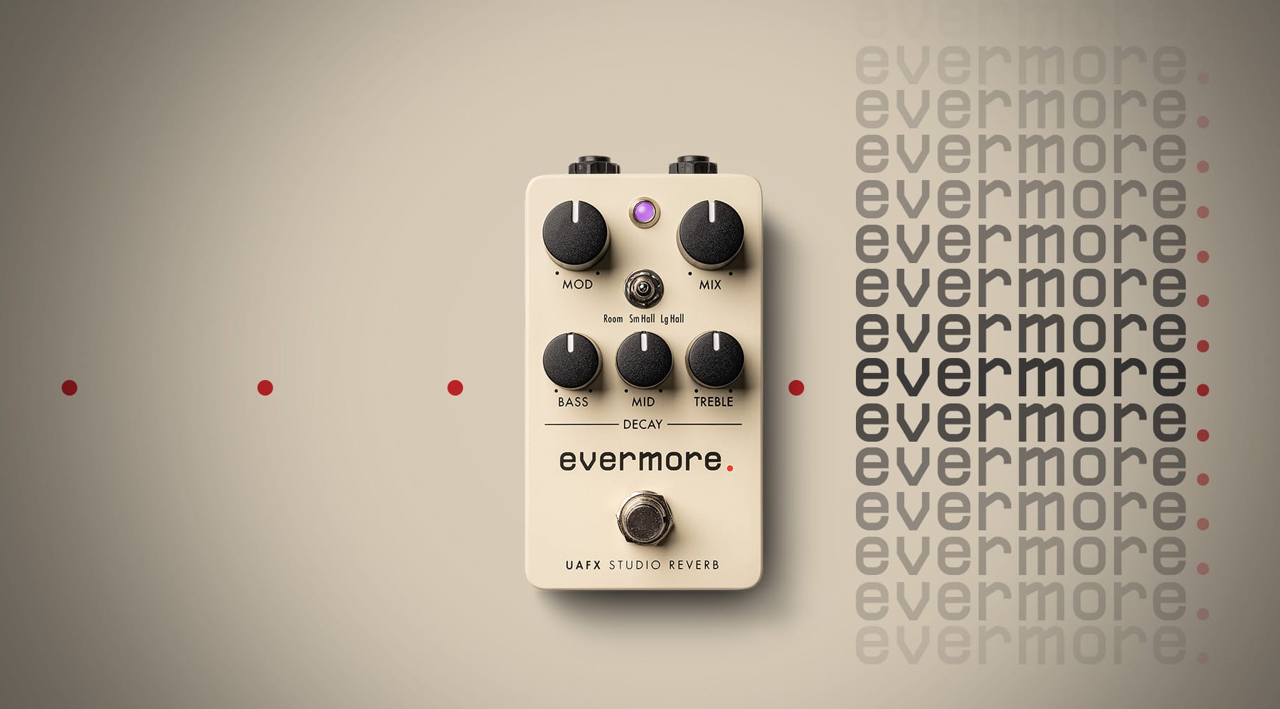 Universal Audio | UAFX Evermore Studio Reverb Guitar Effects Pedal