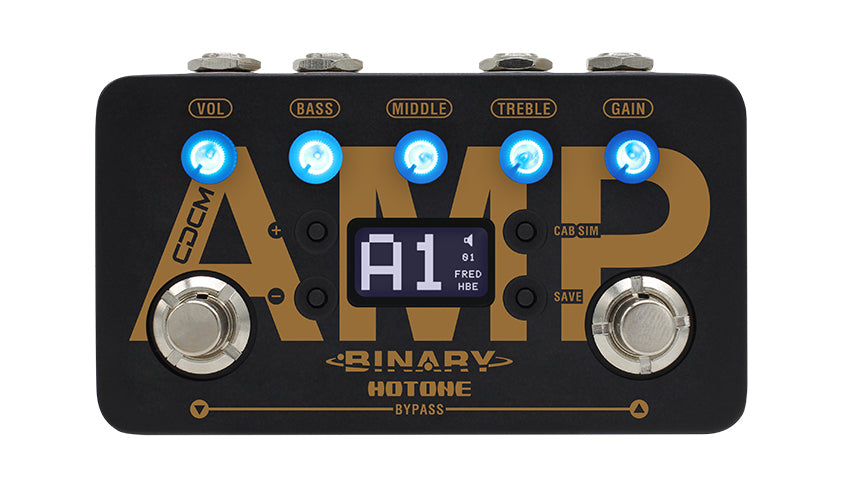 guitar amp simulator pedal Hotone Binary Amp Simulator Pedal – TOT ALL AUDIO