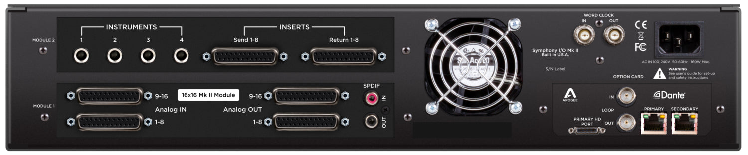 Apogee Symphony I/O MKII Dante Interface 16x16 | Dante + Pro Tools | HD