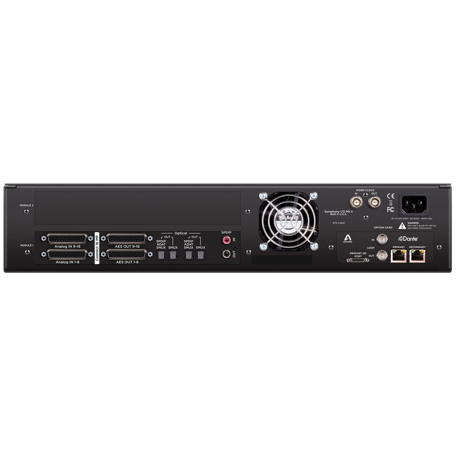 Apogee Symphony I/O MKII Connect Dante Interface 16x16 Analog Preamp/16x16 AES