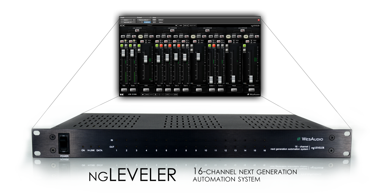 WesAudio | NGLEVELER 16-CH Analog Automation with digital Recall