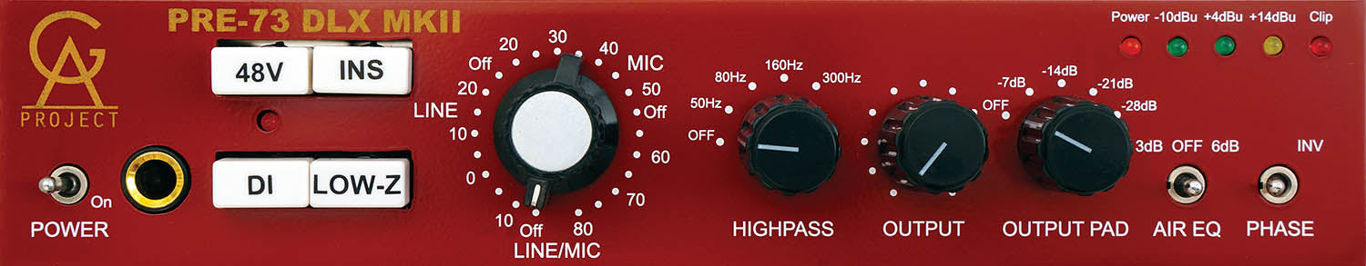 Golden Age Project | PRE-73 DLX MKII Microphone Preamp