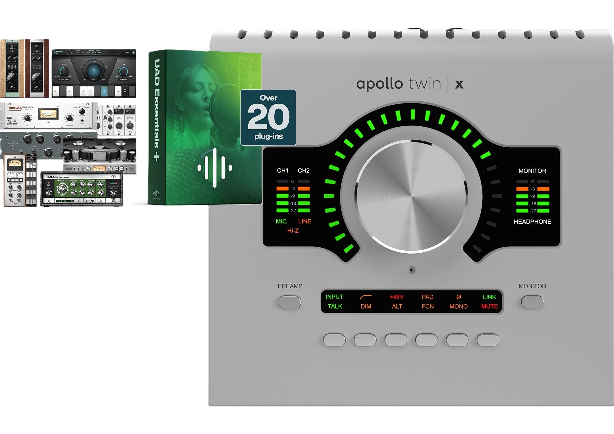 Universal Audio | Apollo Twin X QUAD Gen 2 10x6 Thunderbolt Audio Interface with UAD DSP