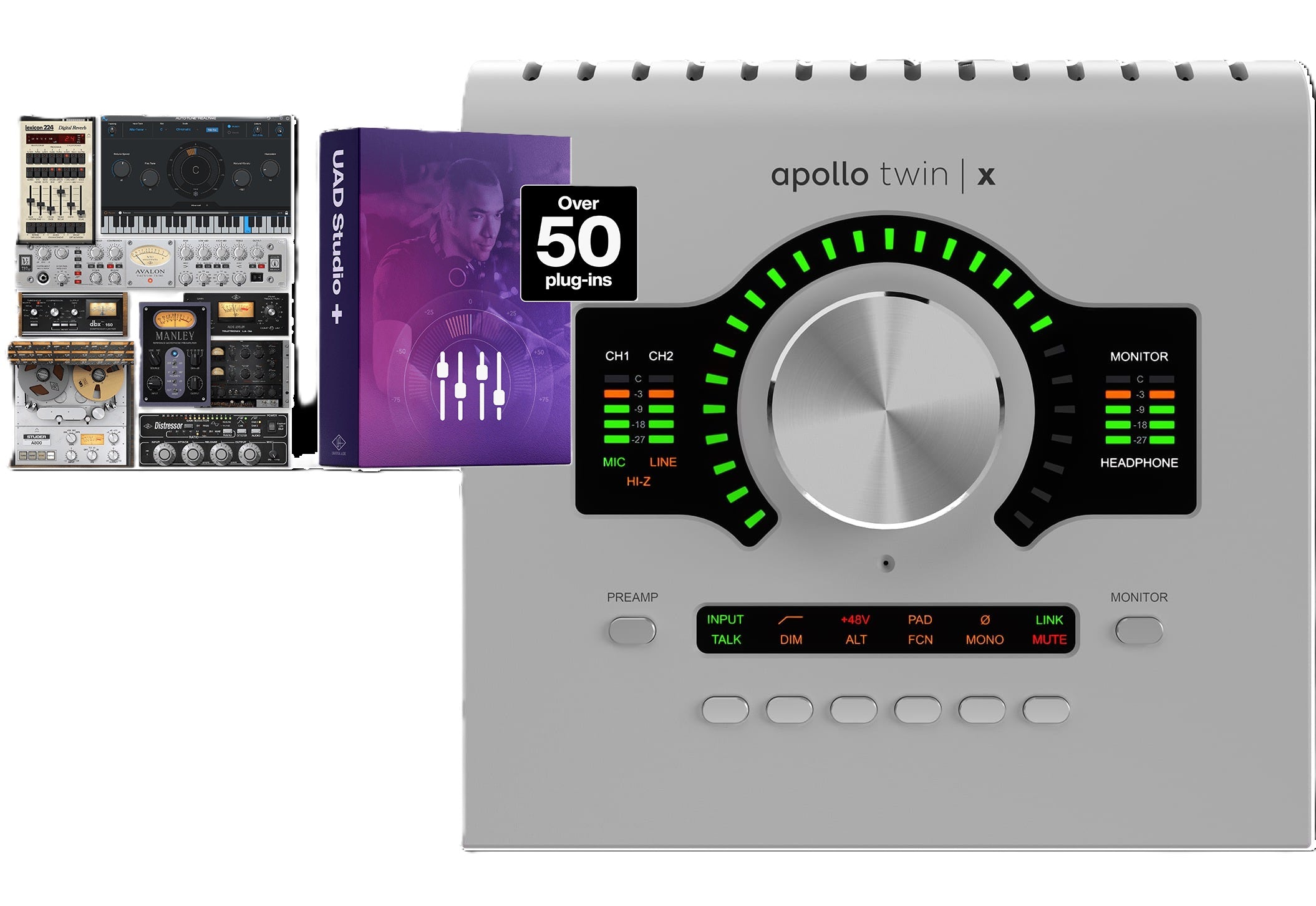 Universal Audio | Apollo Twin X DUO Gen 2 10x6 Thunderbolt Audio Interface with UAD DSP