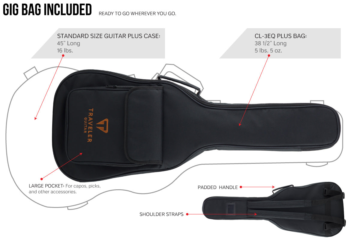 Traveler Guitar Traveler Acoustic CL-3EQ