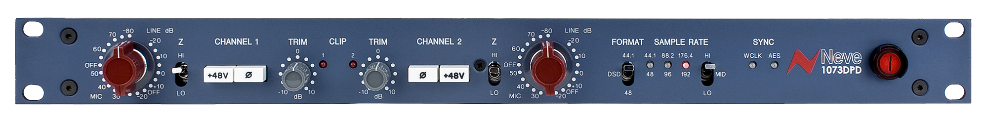 AMS Neve | 1073DPD Dual Channel Mic Preamp with ADC and Up to 192kHz