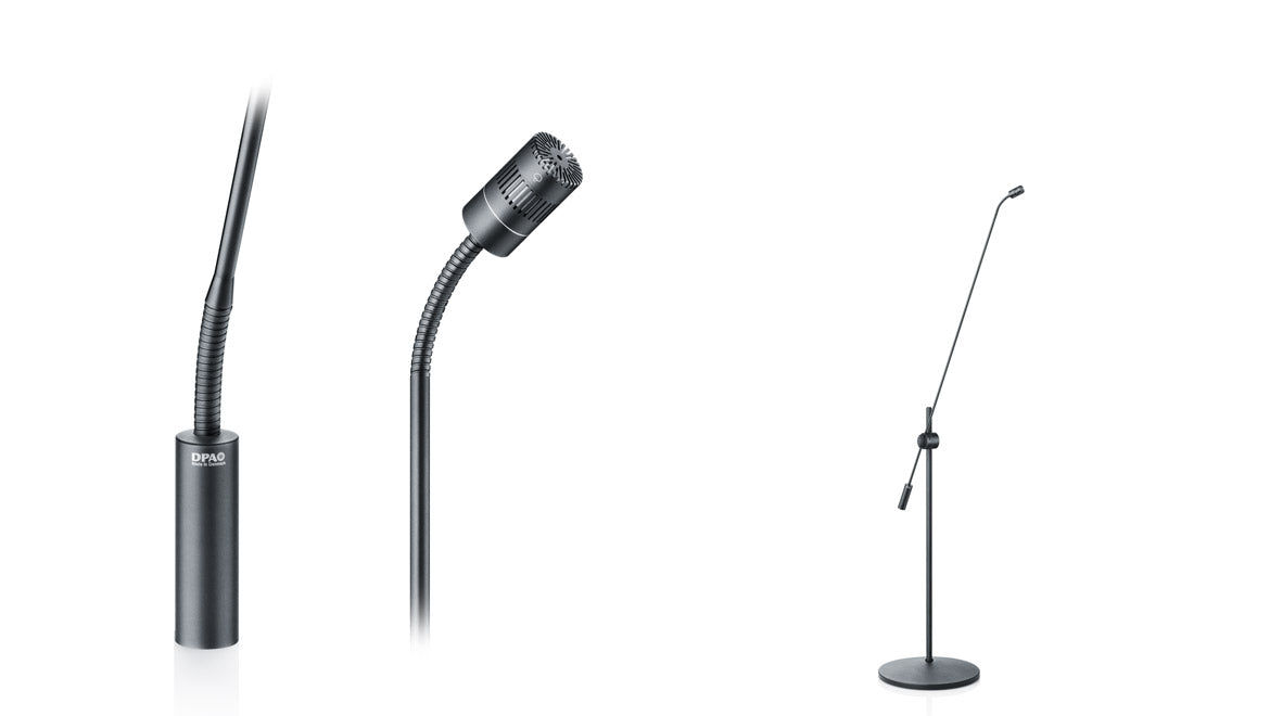 DPA d:sign™ 4018 Supercardioid Mic, Black, XLR,  Floor Stand