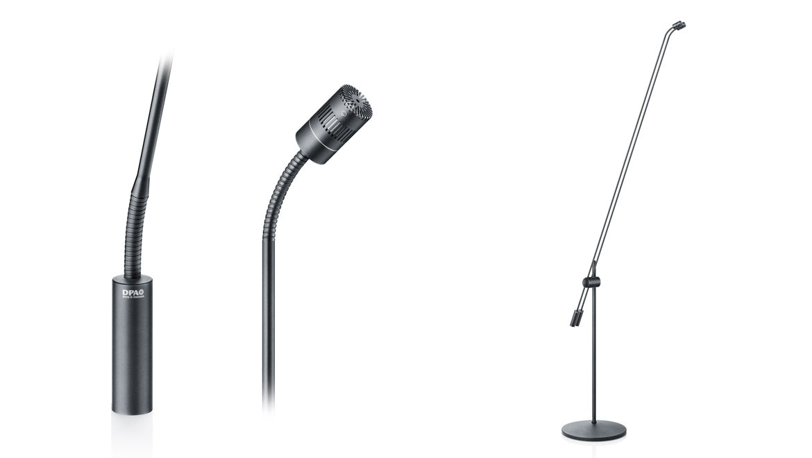 DPA d:sign™ 4018 Supercardioid Mic, Black, XLR,  Floor Stand