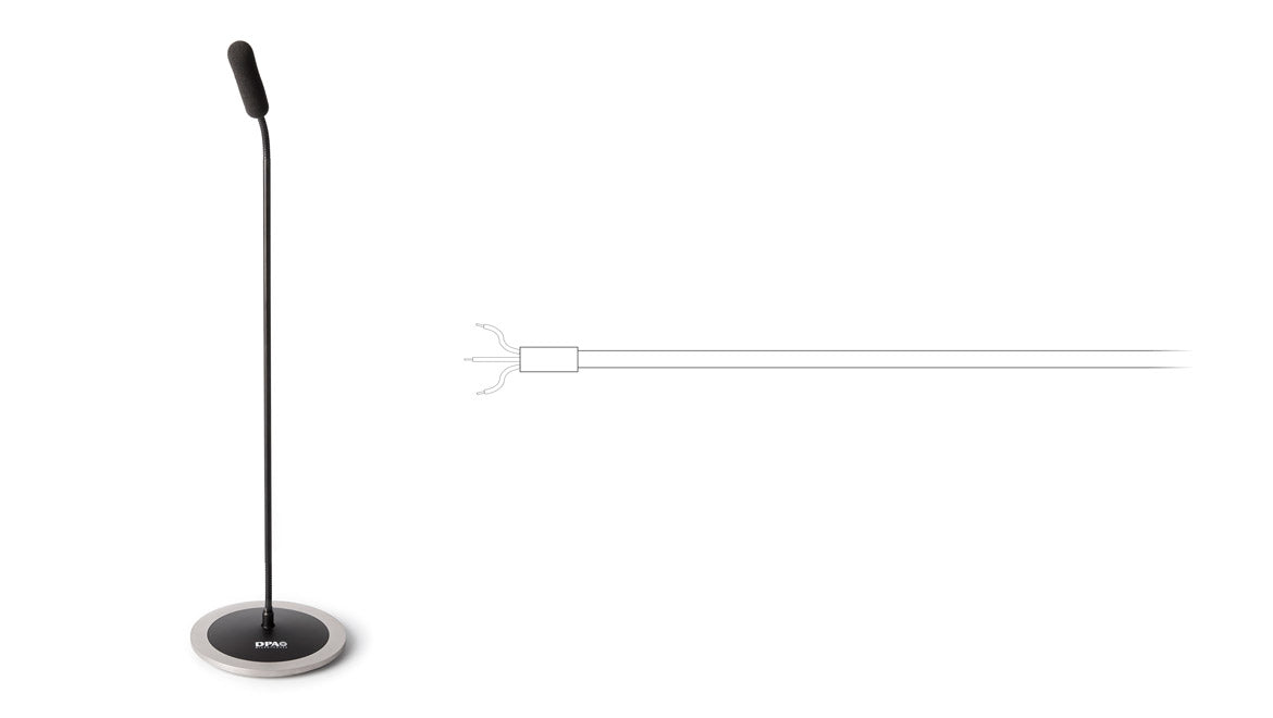 DPA d:sign™ 4098 Supercardioid Tabletop Mic, 43 cm, Black