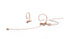 DPA d:fine™ 4188 Slim Directional Flex Headset Mic, 120 mm Boom, Beige
