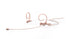 DPA d:fine™ 4288 Directional Flex Headset Mic, 120 mm Boom, Beige
