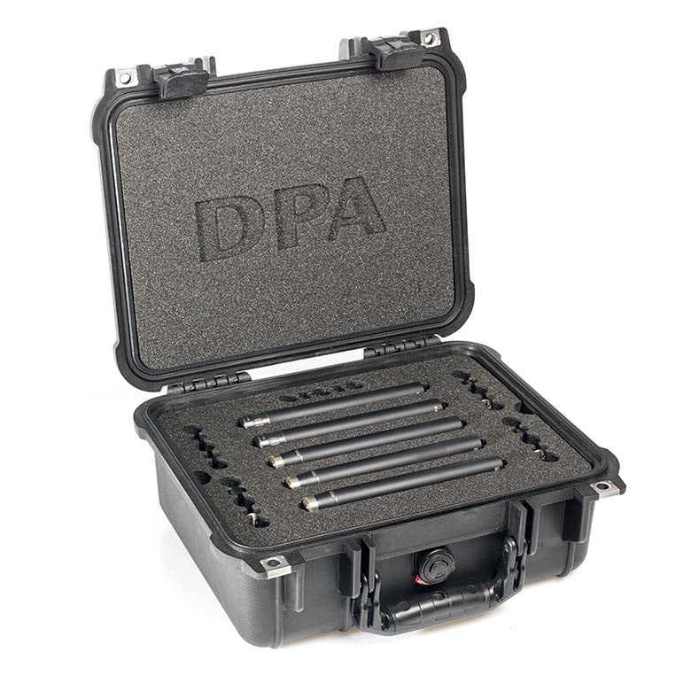 DPA d:mension™ Surround Kit with 3 x 4006A, 2 x 4011A, Clips, Windscreens in Peli Case