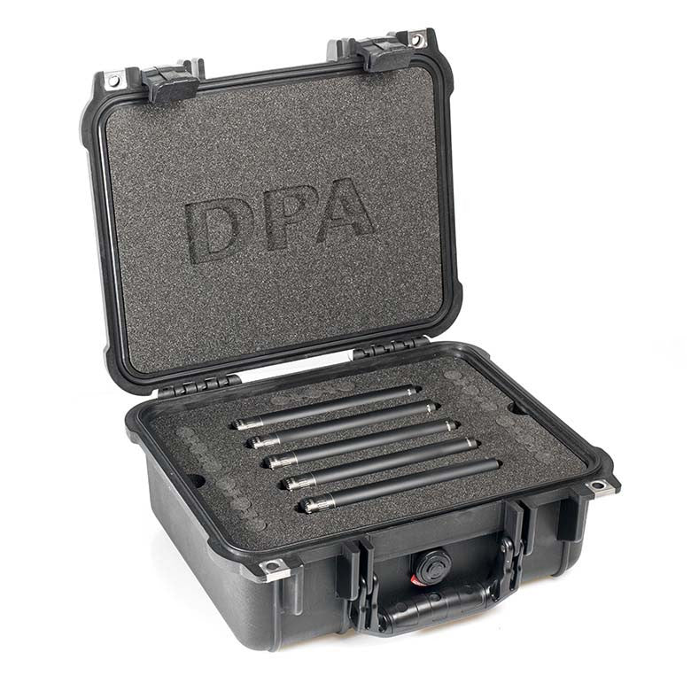 DPA d:mension™ Surround Kit with 5 x 4015A, Clips, Windscreens in Peli Case