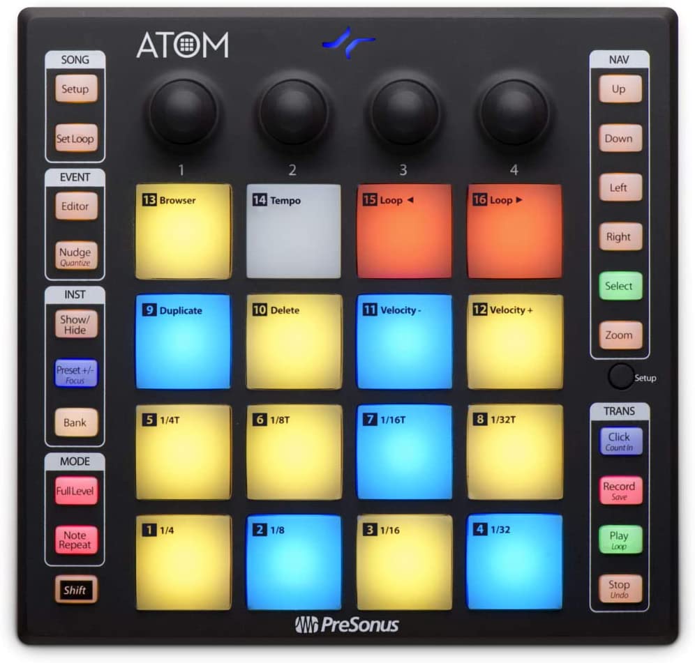 PreSonus ATOM SQ Hybrid MIDI Keyboard/Pad Performance and Production Controller