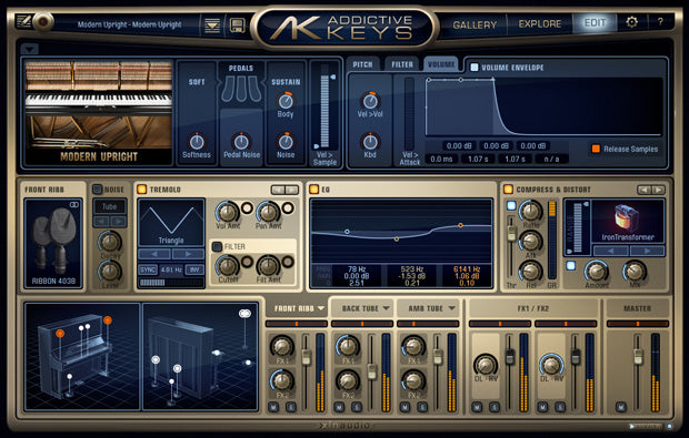 XLN Audio Addictive Keys Modern Upright