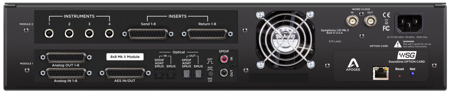 Apogee Symphony I/O Mk II  SoundGrid