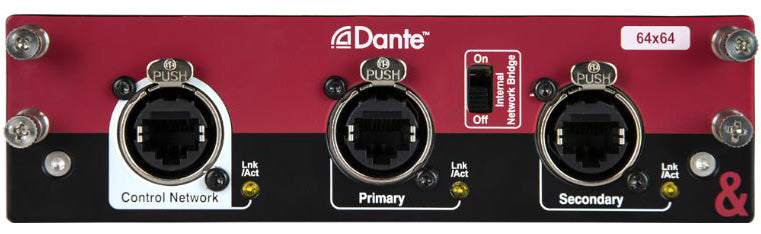 Allen & Heath | Dante 64x64 64-channel Dante Option Card for dLive & Avantis Consoles