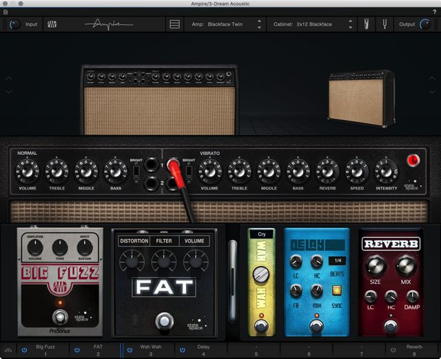 PreSonus Ampire Modeling Amp and Pedalboard Plug-in