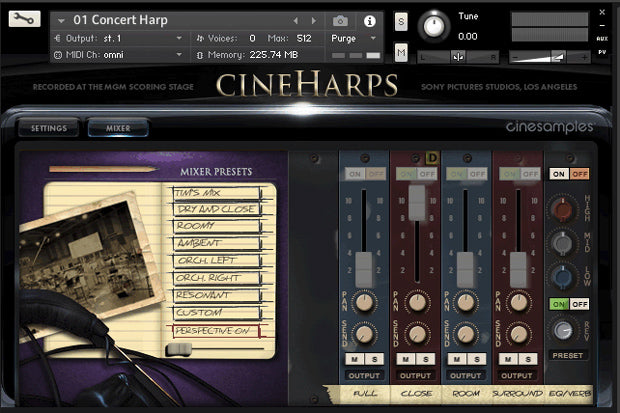 cinesamples CineHarps