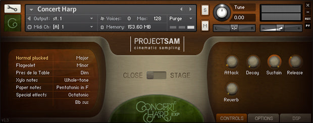 Project SAM Concert Harp