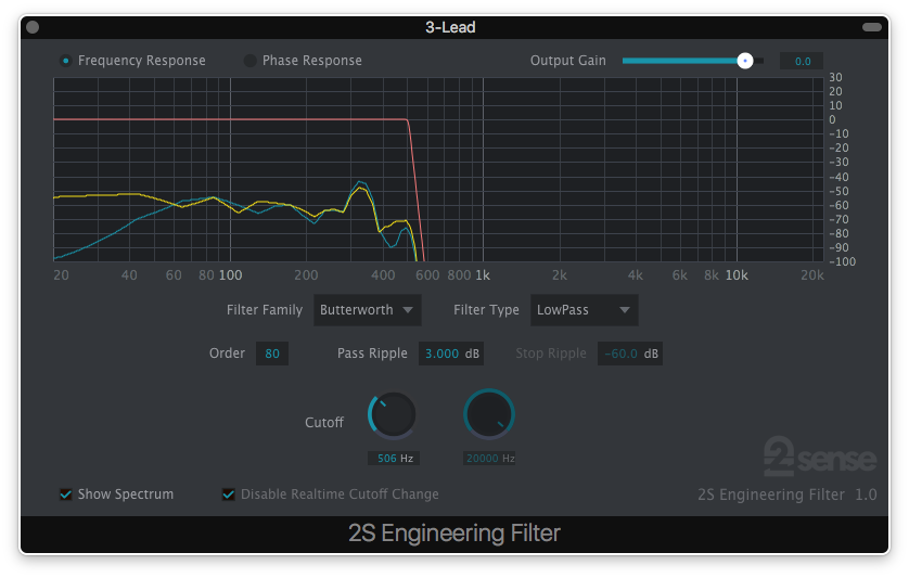 2nd Sense Audio | Engineering Filter Plug-in