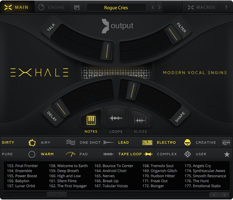 Output | Exhale Virtual Instruments Plug-in