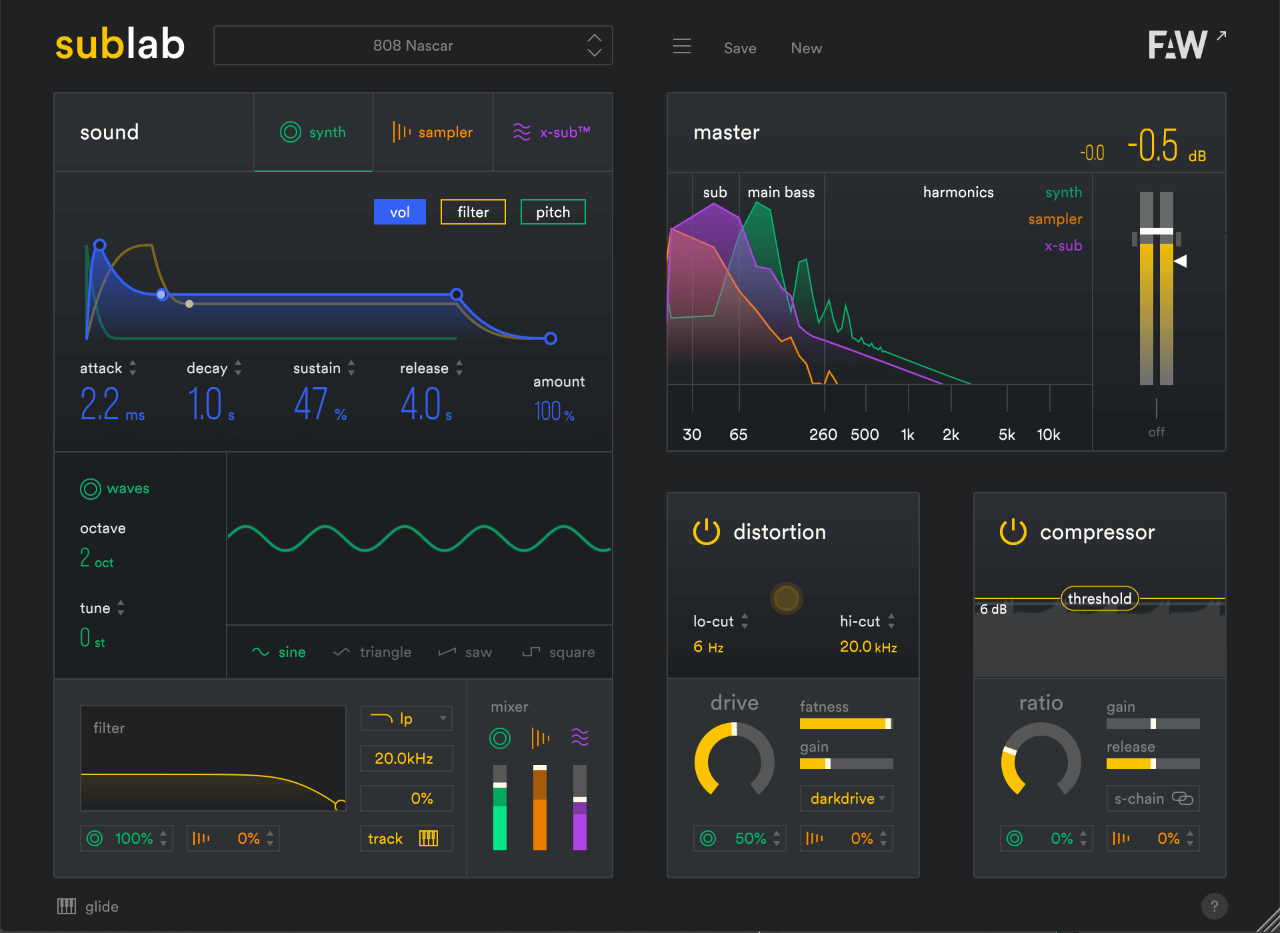 Future Audio Workshop | SubLab Synthesizer Plug-in