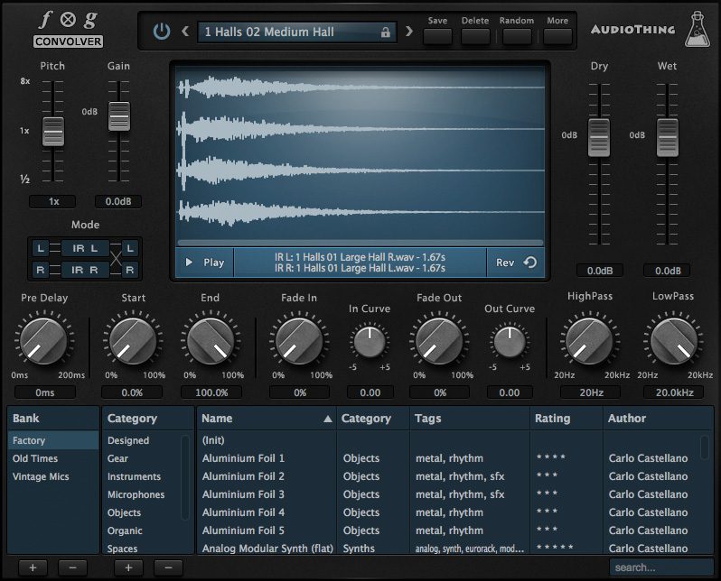 AudioThing | Fog Convolver Plug-in