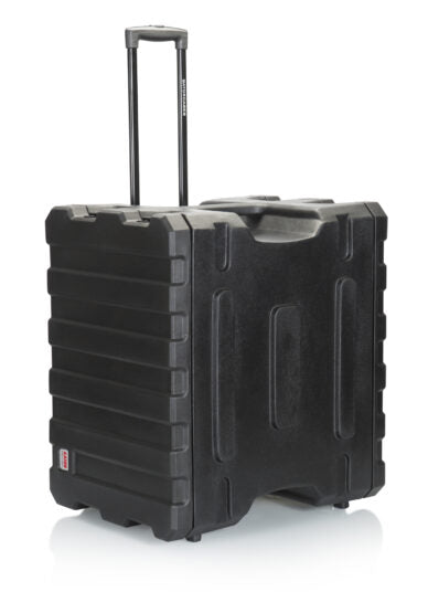 Gator Cases | 8U, 19″ Deep Molded Audio Rack; w/ wheels