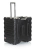 Gator Cases | 8U, 19″ Deep Molded Audio Rack; w/ wheels