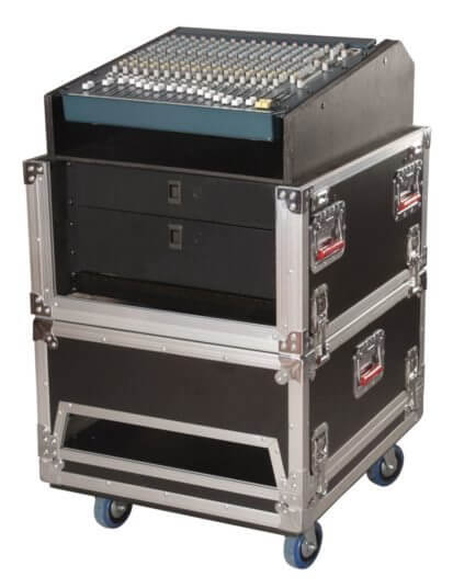 Gator Cases | 14U Top, 6U Side Road Console Rack