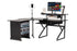Gator Frameworks | Desk Set w/ Main Desk, Corner, Rack - BLK