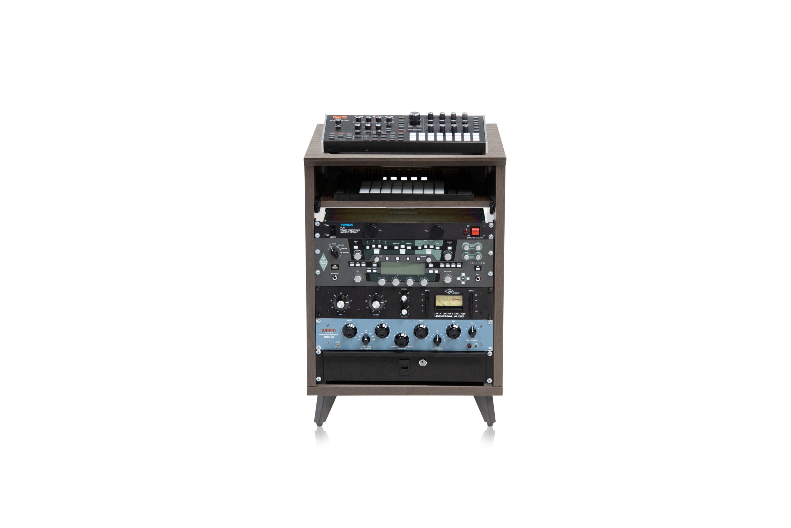 Gator Frameworks | Elite Series Furniture Desk 10U Rack - BRN