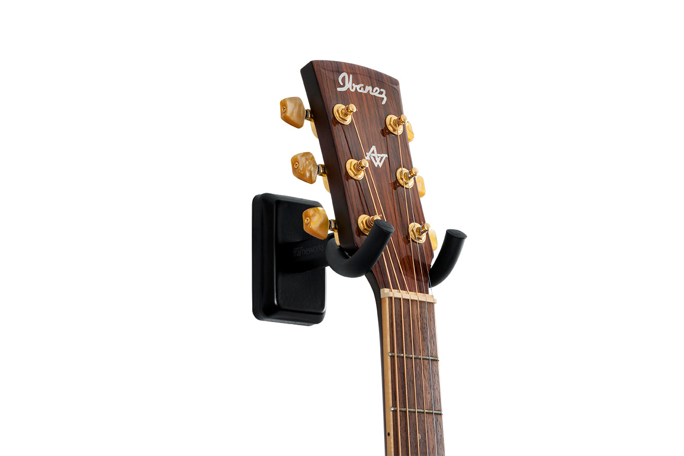 Gator Frameworks | Black Wall Mount Guitar Hanger