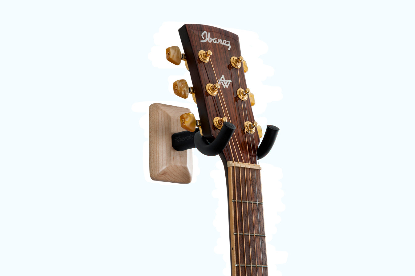 Gator Frameworks | Maple Wall Mount Guitar Hanger