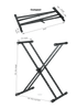 Gator Frameworks | Deluxe "X" Style Keyboard Stand