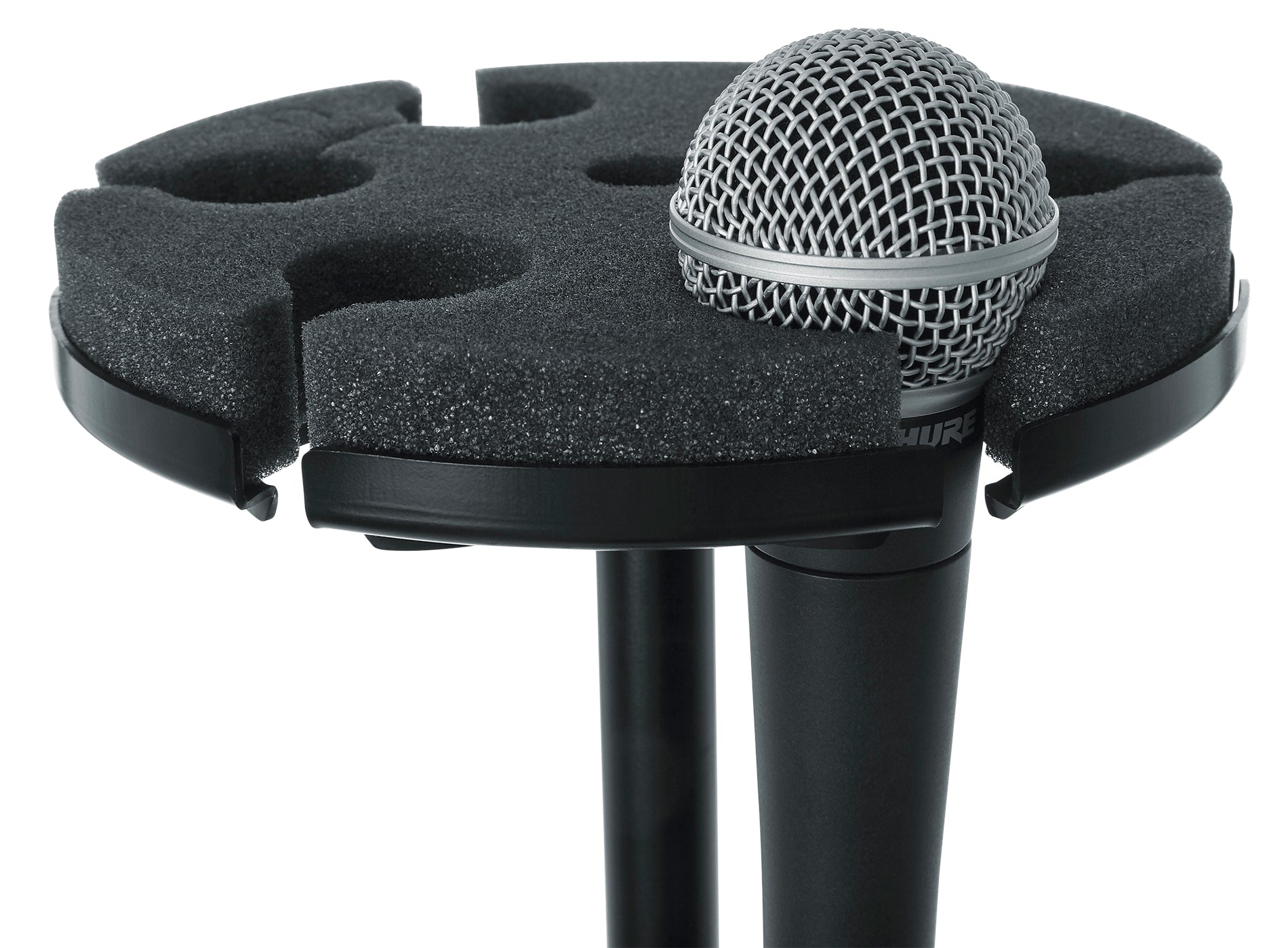 Gator Frameworks | Multi Microphone Tray Holds 6 Microphones