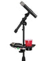 Gator Frameworks | Mic Stand Accessory Tray with Drink Holder