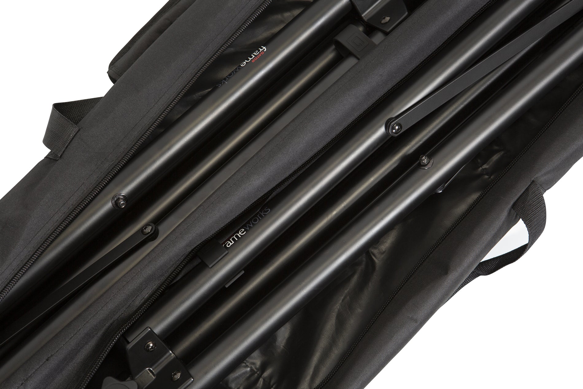 Gator Frameworks | Two Quad Base Spkr Stand W/ Carry Bag