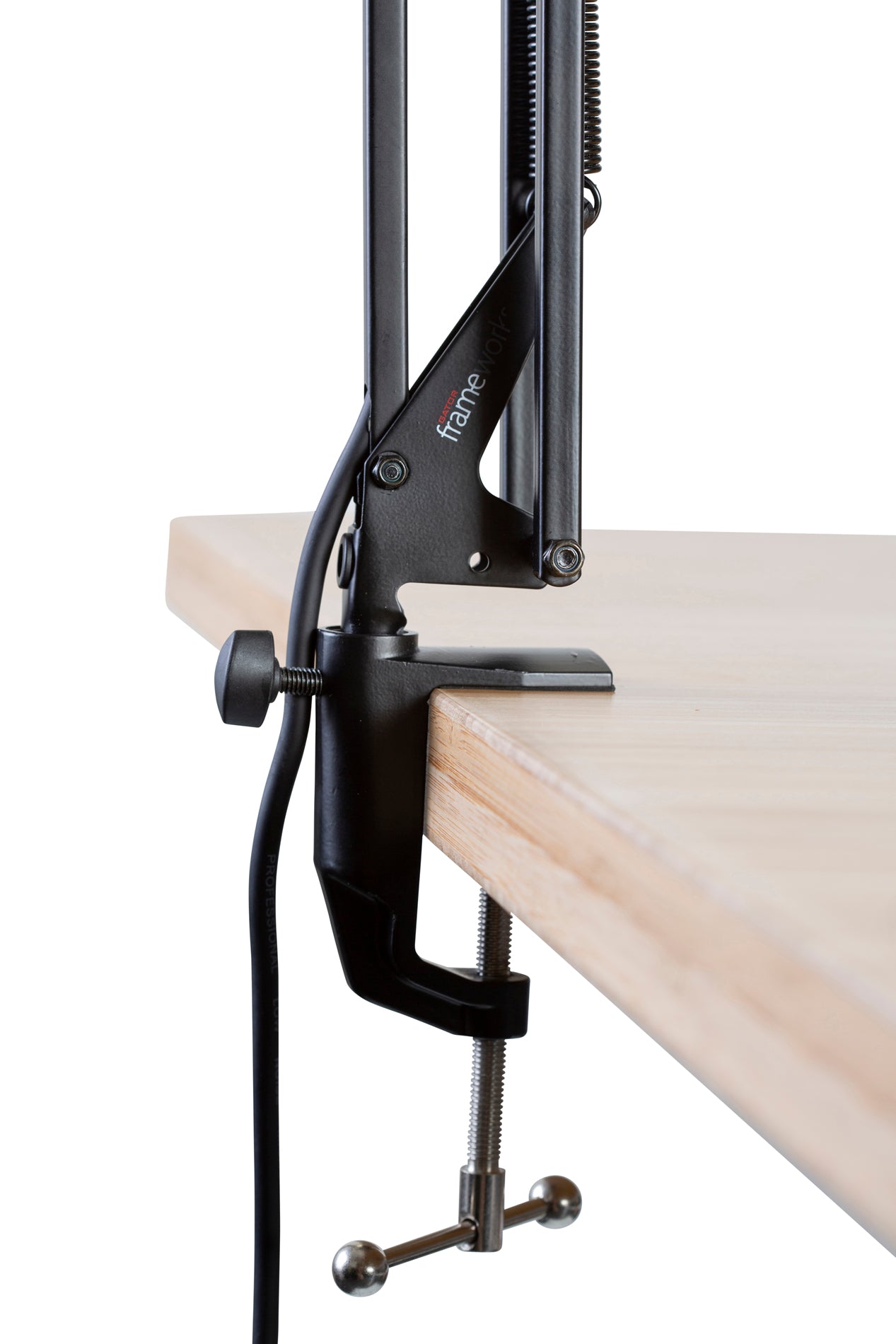 Gator Frameworks | Desk-Mounted Broadcast/Podcast Boom Mic Stand