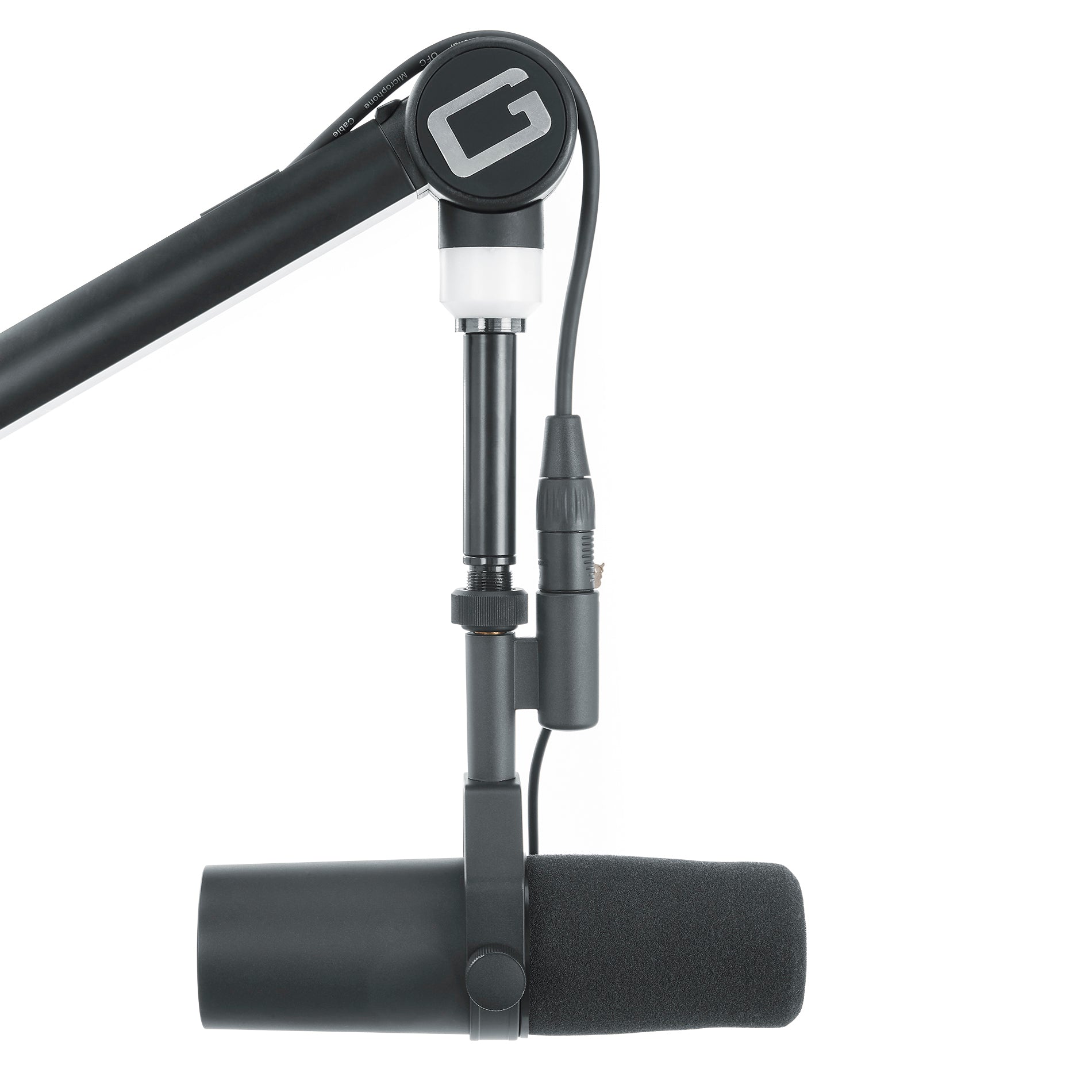 Gator Frameworks | Professional Broadcast Boom Mic Stand W/ Led Light