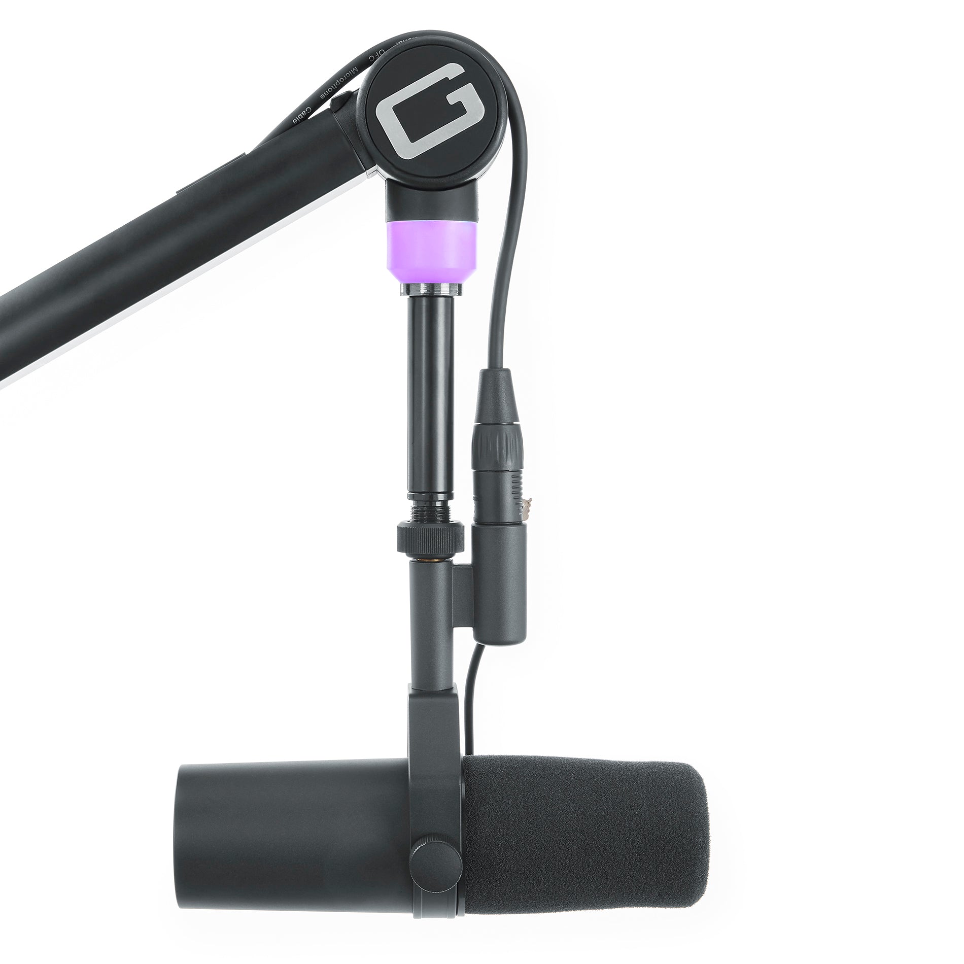 Gator Frameworks | Professional Broadcast Boom Mic Stand W/ Led Light