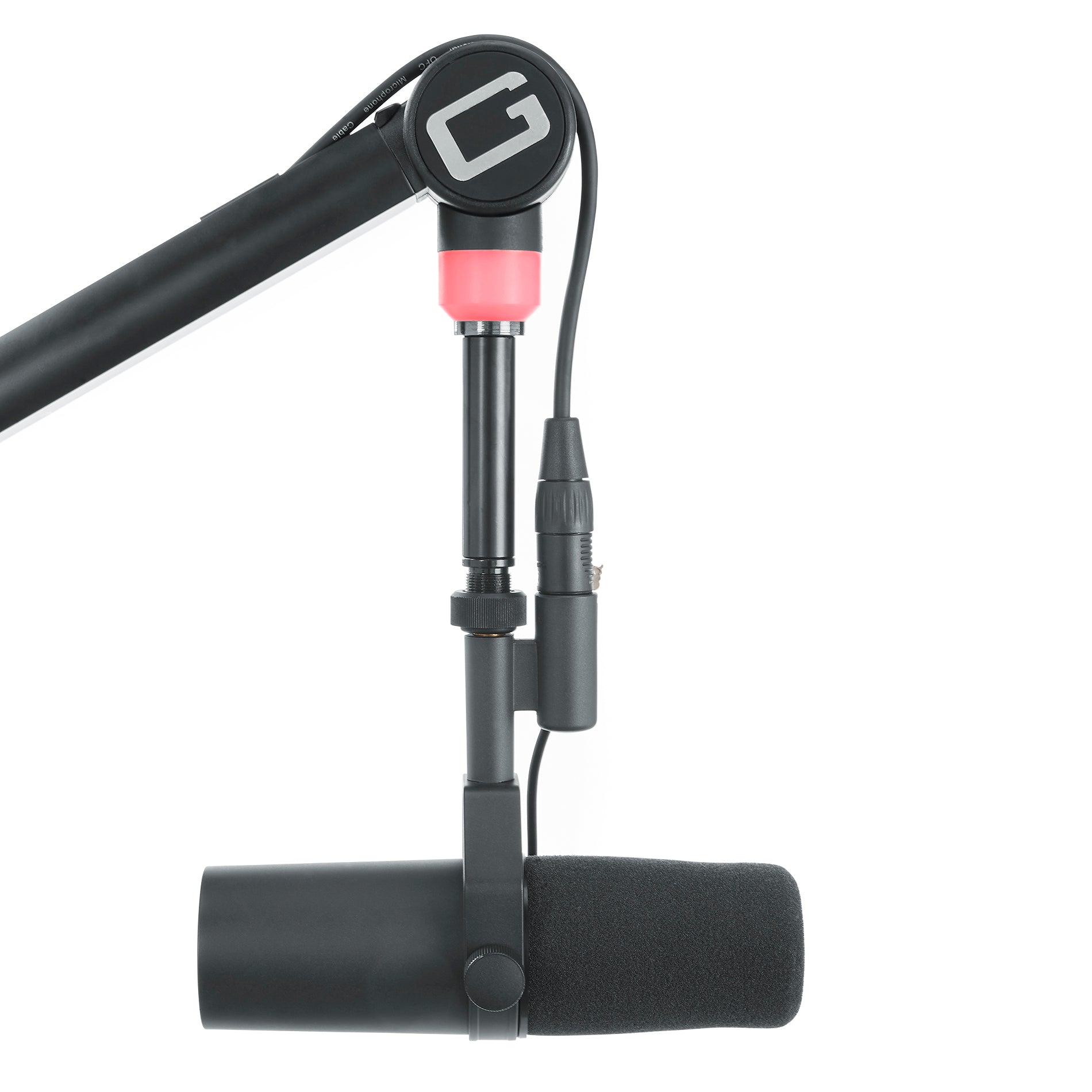 Gator Frameworks | Professional Broadcast Boom Mic Stand W/ Led Light