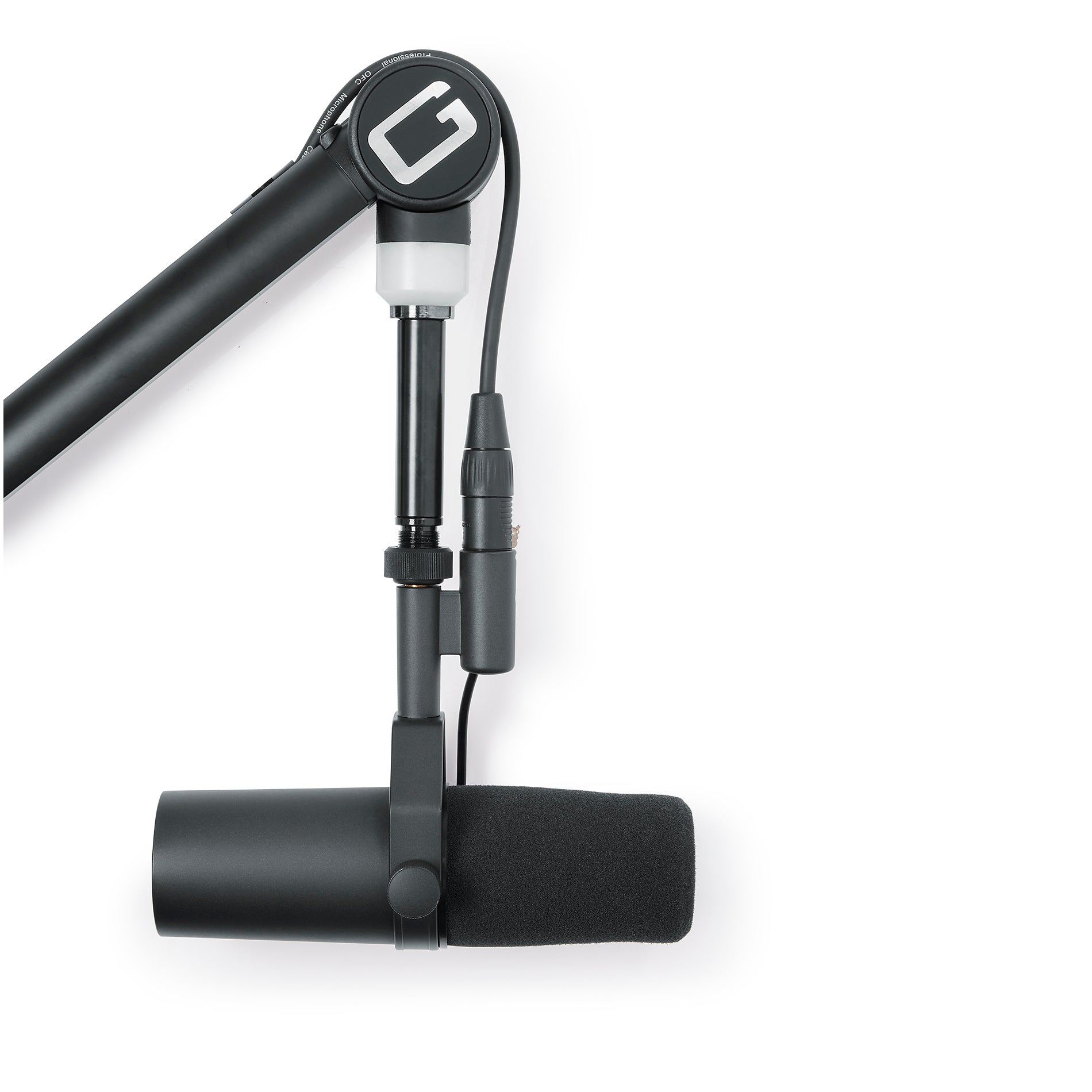 Gator Frameworks | Professional Broadcast Boom Mic Stand W/ Led Light