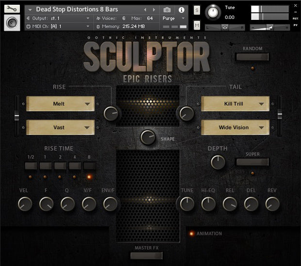 Gothic Instruments Sculptor Epic Risers