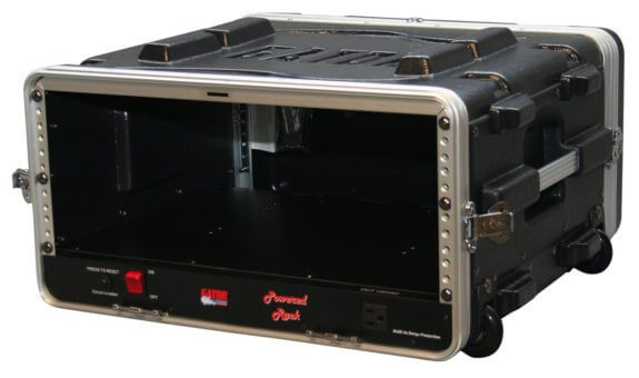 Gator Cases | 4U Rack; Powered Rolling