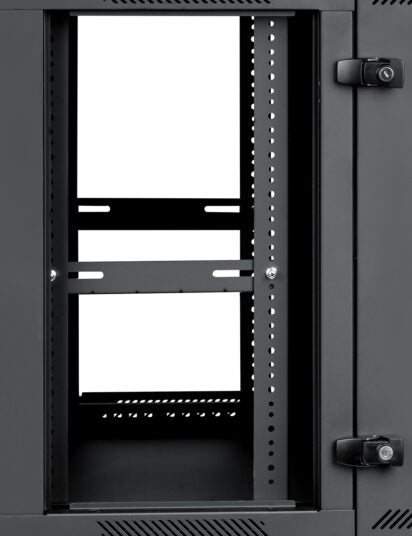 Gator Cases | 12U, 21″ Deep Sectional Wall Rack, Steel Door
