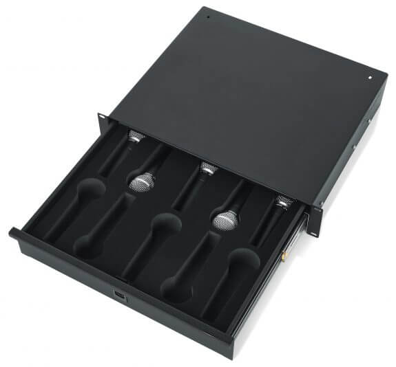 Gator Cases | Microphone Drawer; 2U