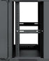 Gator Cases | 18U, 21″ Deep Sectional Wall Rack, Steel Door
